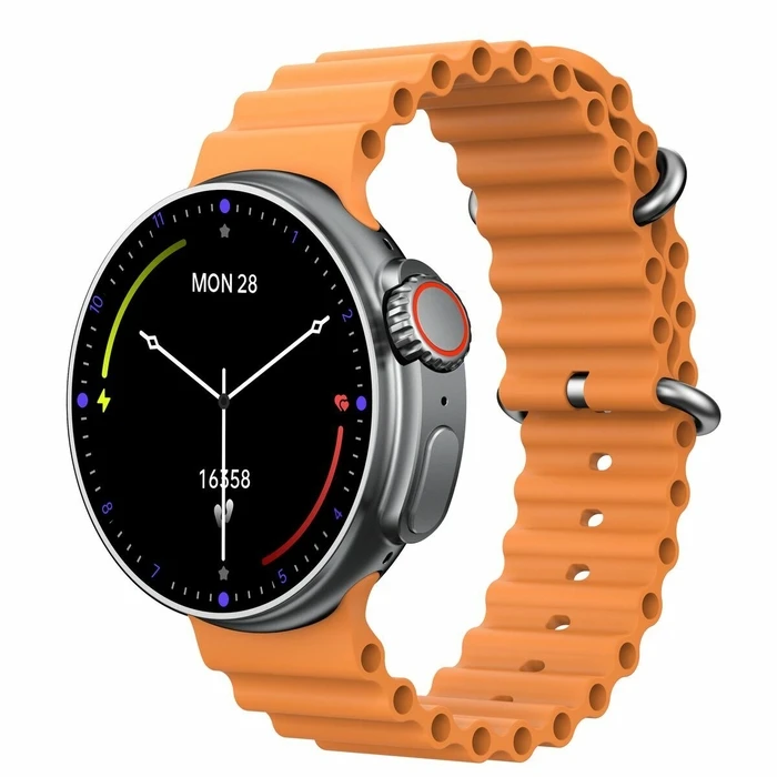 DCU Boston Smartwatch με Παλμογράφο (Black/Orange)