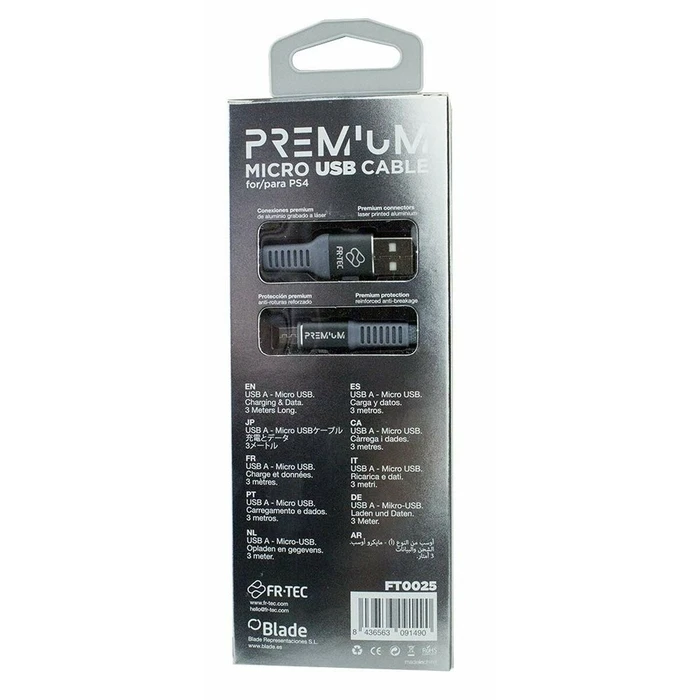 Καλώδιο Micro USB σε USB FR-TEC FT0025 Μπλε 3 m