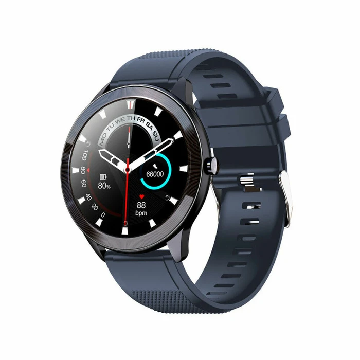 Leotec MultiSport Wave 46mm Αδιάβροχο Smartwatch με Παλμογράφο (Μπλε)
