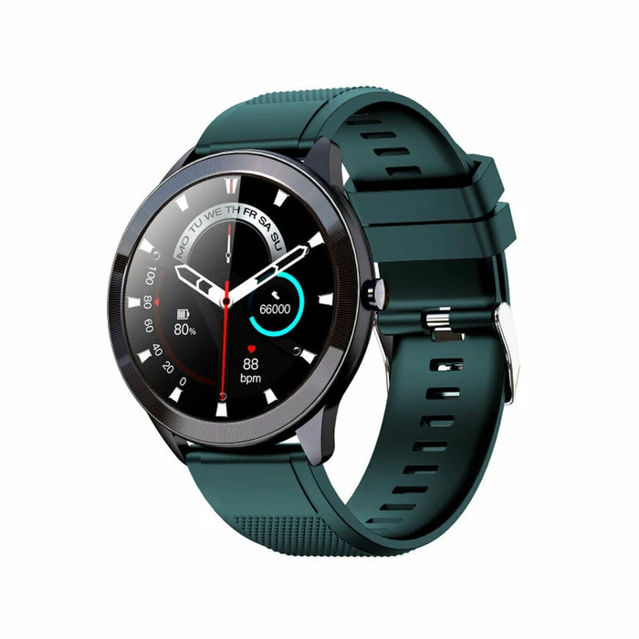 Leotec MultiSport Wave 46mm Αδιάβροχο Smartwatch με Παλμογράφο (Πράσινο)