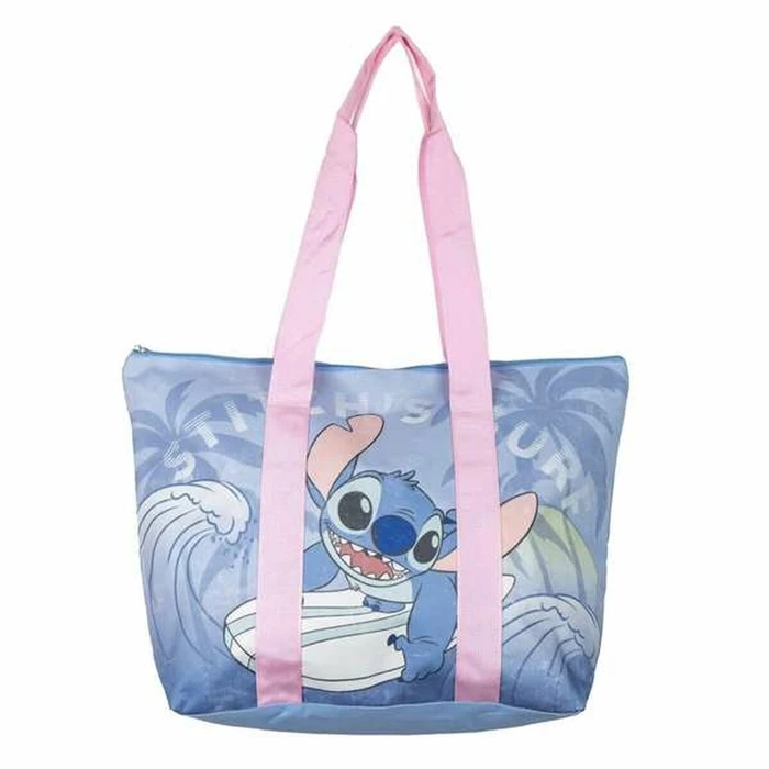 Stitch Beach Bag Blue 47 x 33 x 15 cm