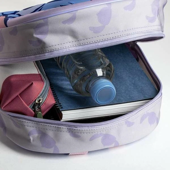 Σχολική Τσάντα 3D Stitch Λιλά 25,0 x 31,0 x 10,0 cm