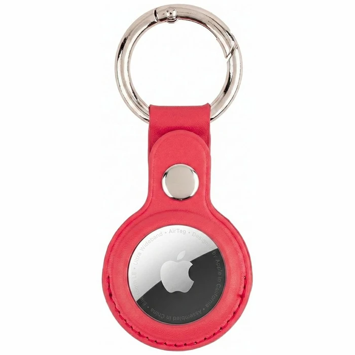 Mercury Leather AirTag red