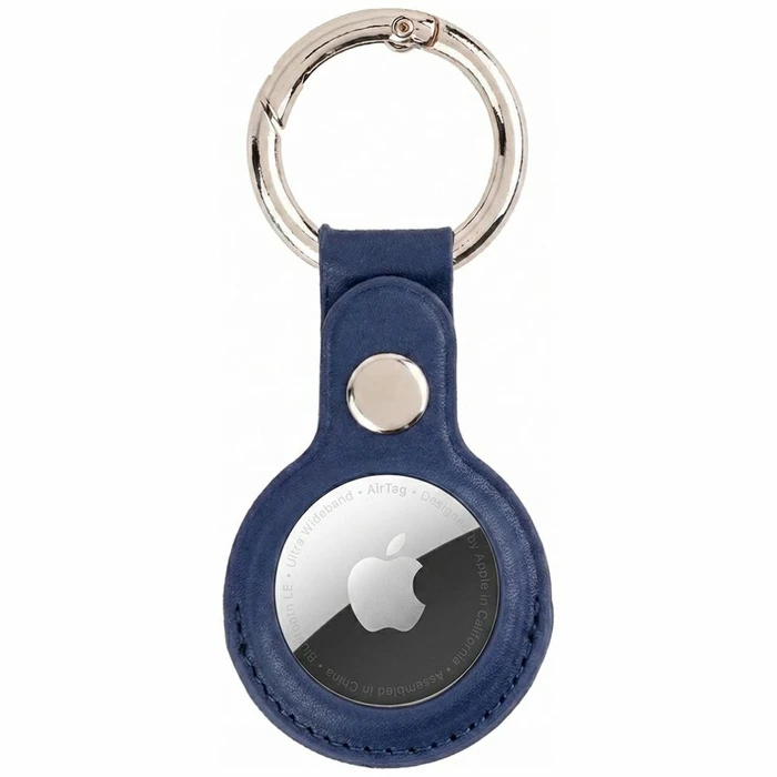 Mercury Leather AirTag navy blue