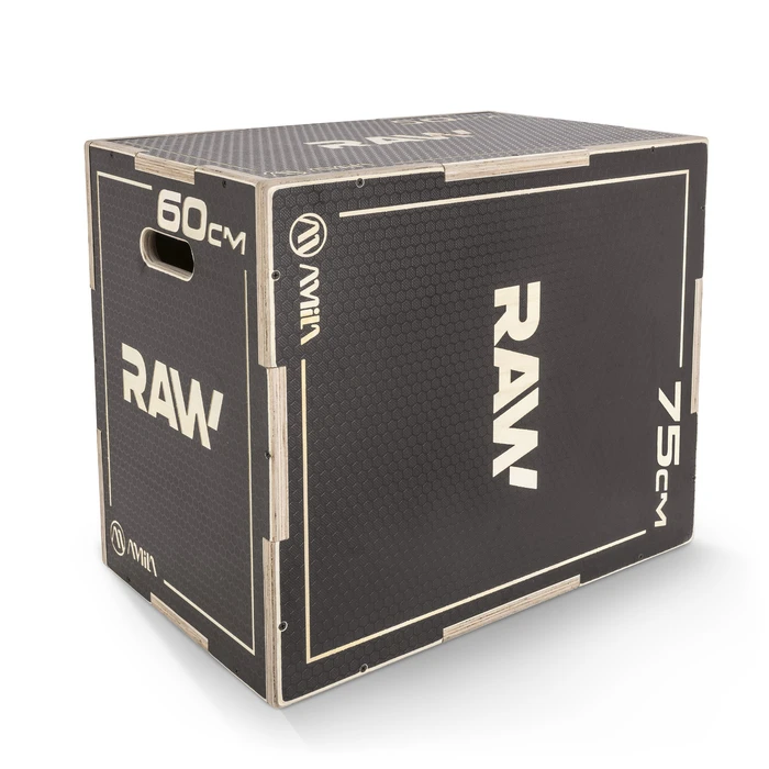 Πλειομετρικό Κουτί AMILA Plyo Box RAW Tempo 50x60x75 cm - Μαύρο