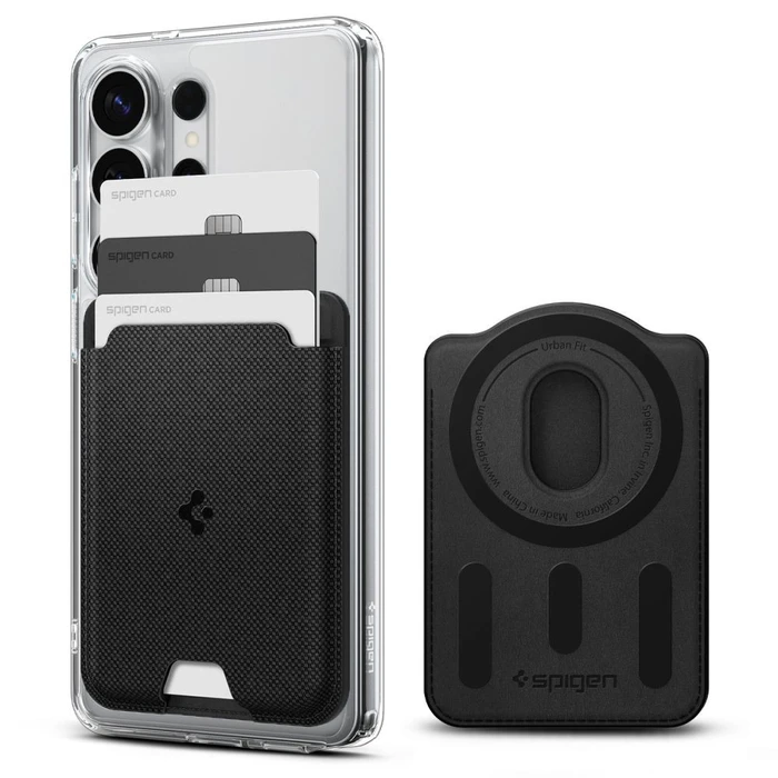 Spigen Urban Fit Wallet MagSafe Magnetic Card Holder Galaxy S Black