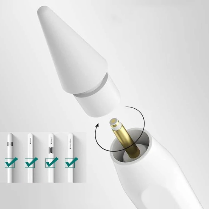 Tech-Protect Stylus Tips for Apple Pencil White [4 PACK]