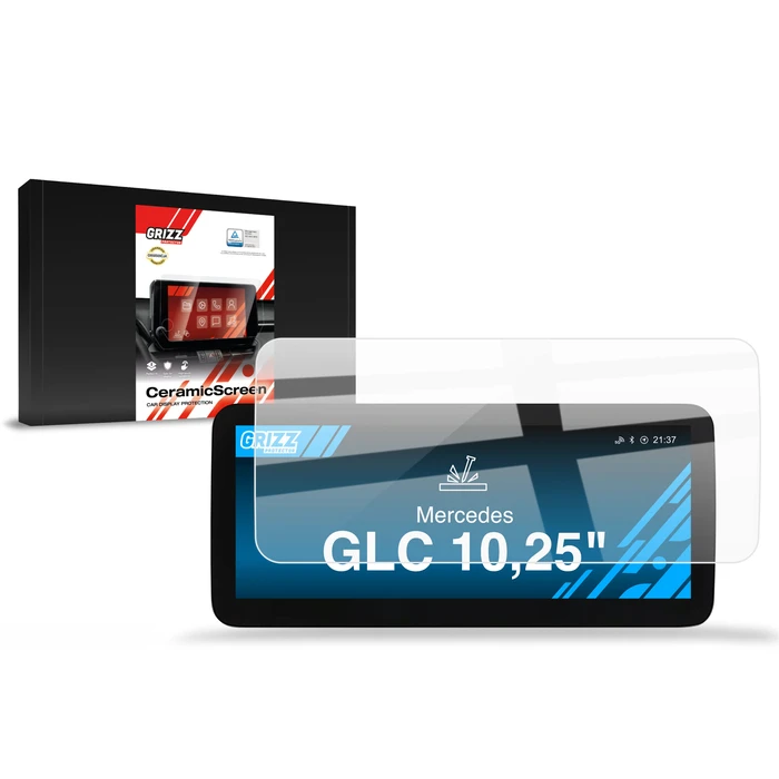Ceramic GrizzGlass CarDisplay Protection Mercedes GLC Android 10,25" (2015-2018)