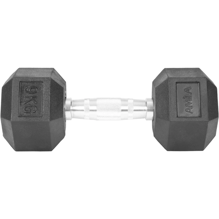 Βαράκι Amila Εξάγωνος Rubber Cover Class A - 9,0Kg