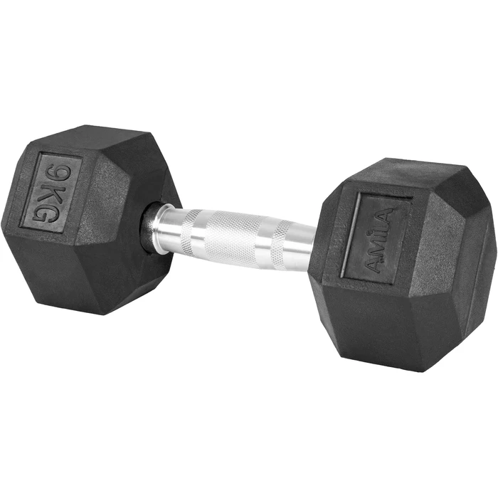 Βαράκι Amila Εξάγωνος Rubber Cover Class A - 9,0Kg