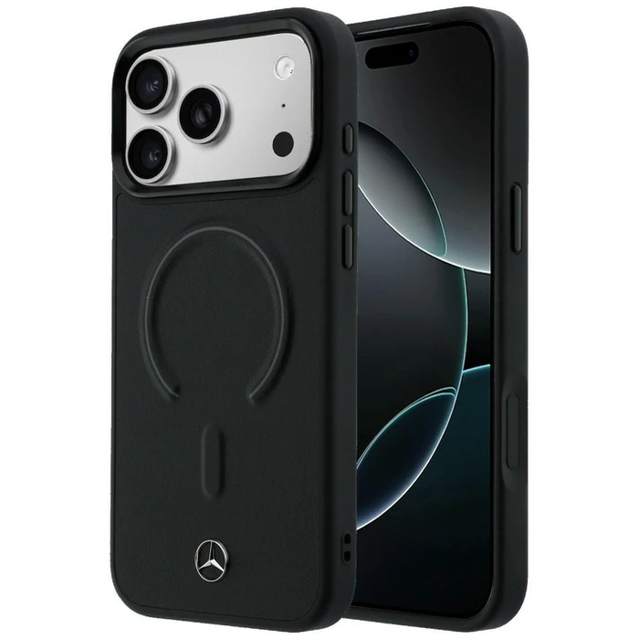 Mercedes Leather 3D MagSafe Apple iPhone 17 Pro Max black