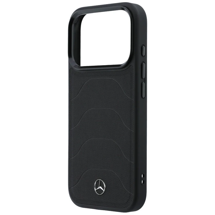 Mercedes Leather Mesh with Bow Line MagSafe Apple iPhone 17 Pro black