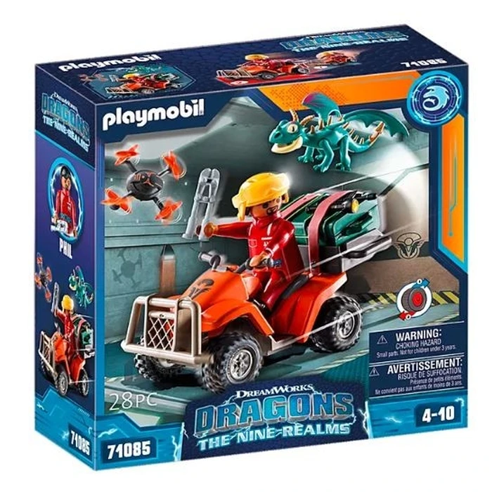 Playmobil Dragons 71085 Icaris Quad & Phil Figurine Set