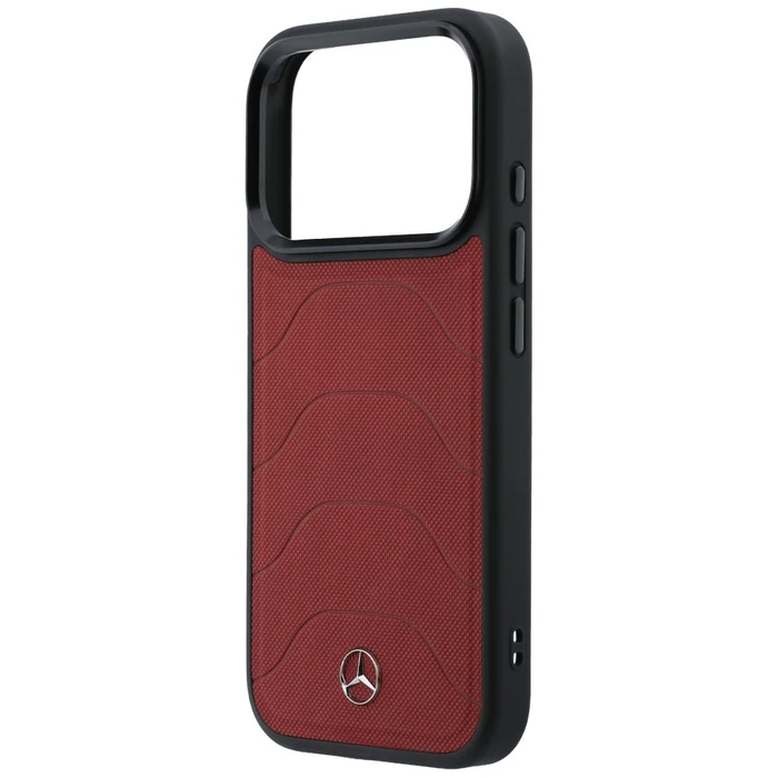 Mercedes Leather Mesh with Bow Line MagSafe Apple iPhone 17 Pro Max red