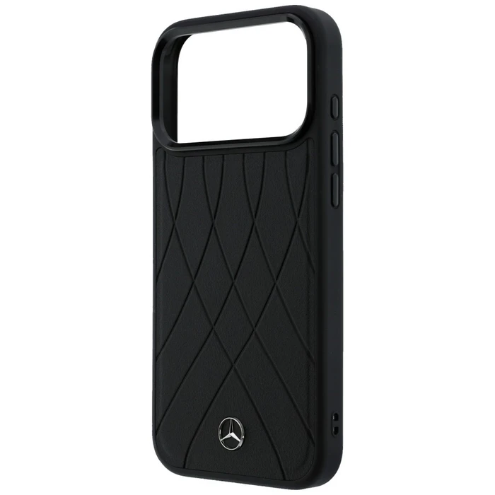 Mercedes Leather with Crossed Lines MagSafe Apple iPhone 17 Pro black