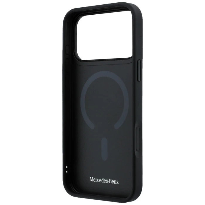 Mercedes Leather with Crossed Lines MagSafe Apple iPhone 17 Pro black