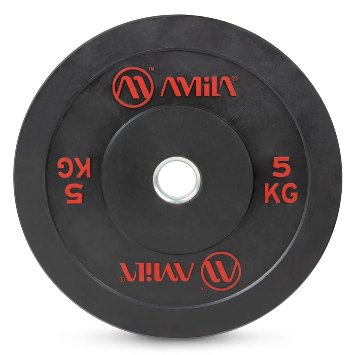 Δίσκος Amila Black R Bumper Slim 50mm 5Kg