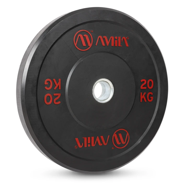 Δίσκος Amila Black R Bumper Slim 50mm 20Kg