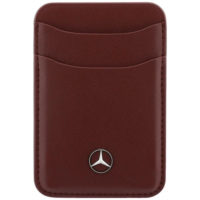Mercedes Leather Magnetic Wallet red