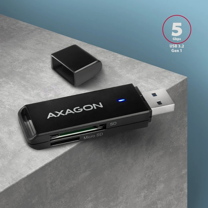 Card Reader Axagon Cre-S2n Usb-A 3. 2 Gen 1 