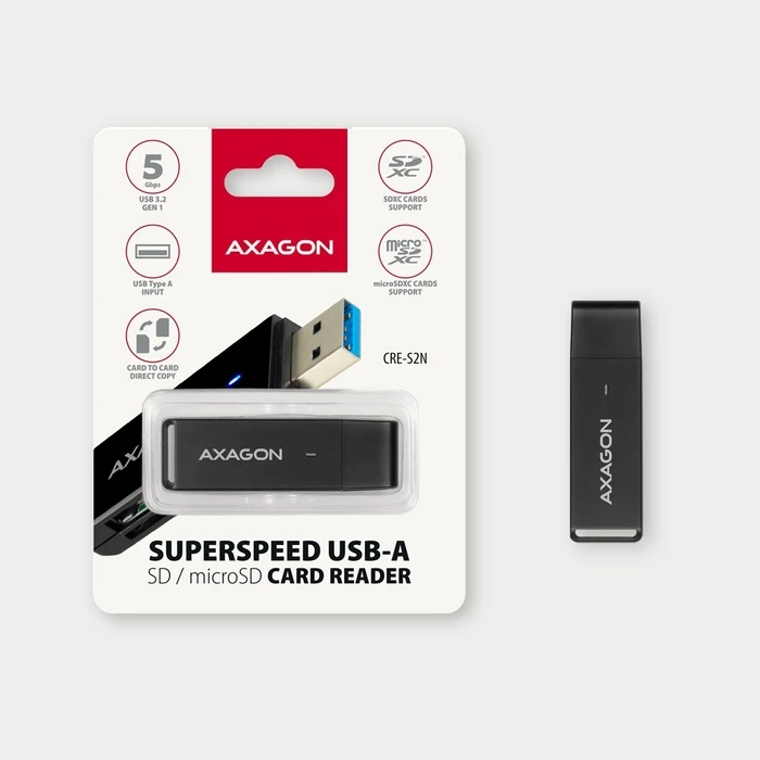 Card Reader Axagon Cre-S2n Usb-A 3. 2 Gen 1 