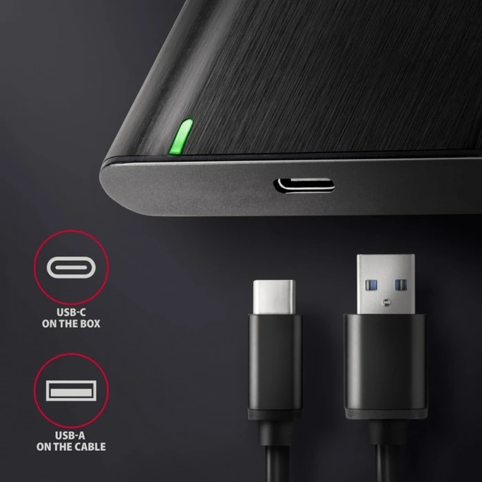 Θήκη Σκληρού Δίσκου Axagon Ee25-A6c Usb-C 3 .2 Gen 1 Sata 6g 2.5inc