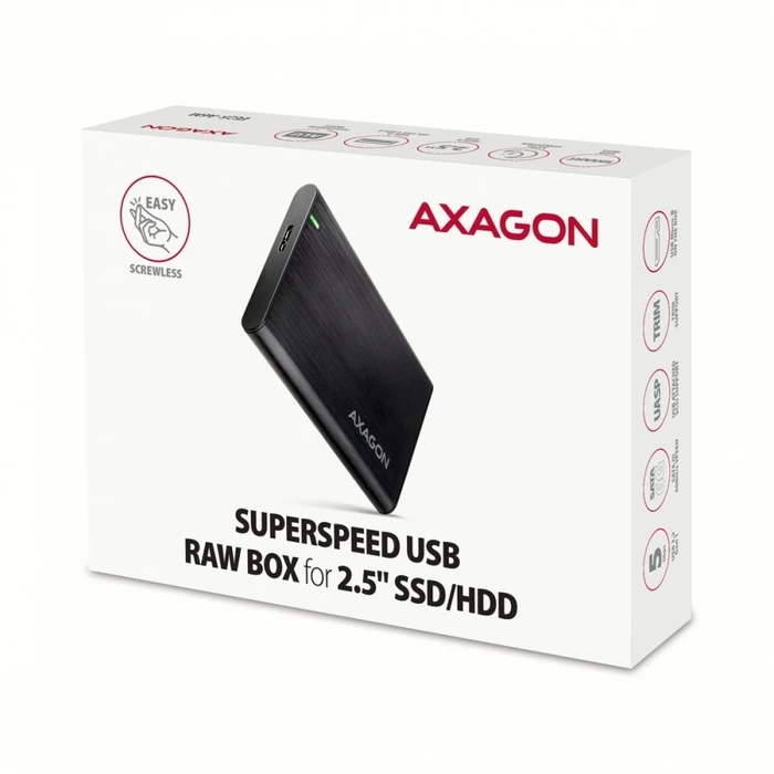 Θήκη Σκληρού Δίσκου Axagon Ee25-A6m Usb 3.2 Gen 1 Sata 6g 2.5inch