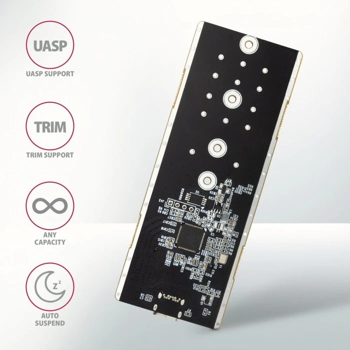 Θήκη Σκληρού Δίσκου Axagon Thin Rib 42-80mm Box Usb-C 3.2 Gen2 - M.2 Nvme Ssd