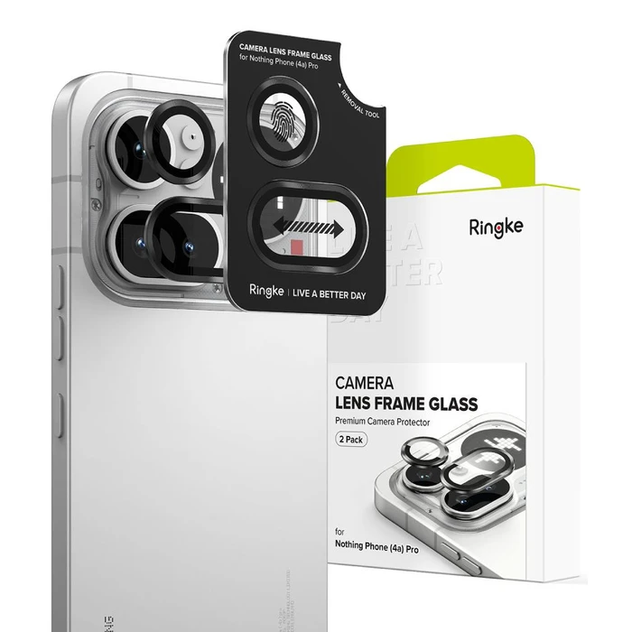 Ringke Camera Frame Protector Nothing Phone 4a Pro Black [2 PACK]