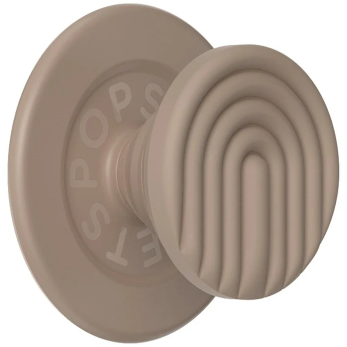 PopSockets MagSafe Round PopOut Latte Curves Phone Grip and Stand Beige