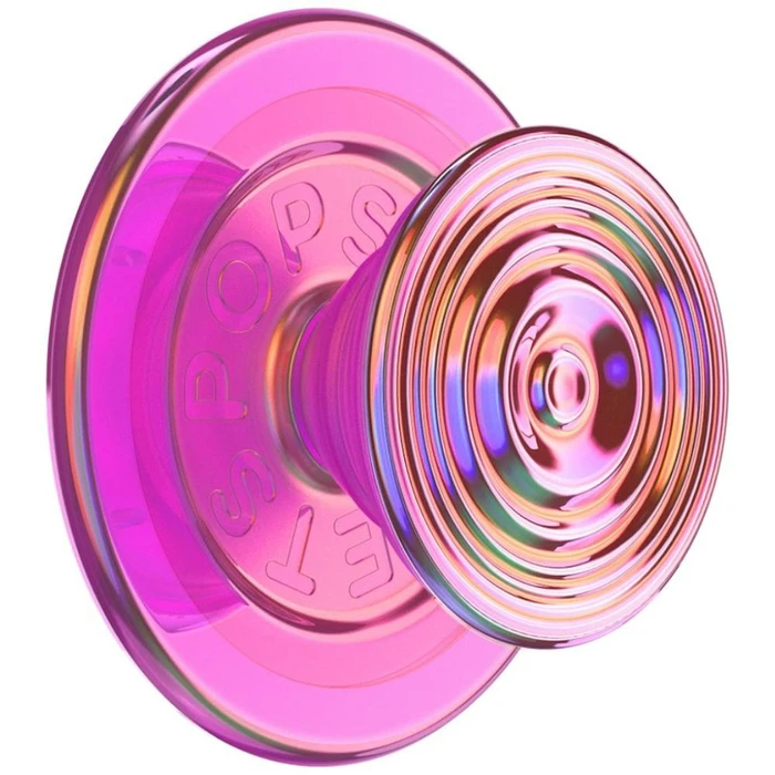 PopSockets MagSafe Round Ripple Iridescent Aviation Opalescent Phone Grip and Stand Pink
