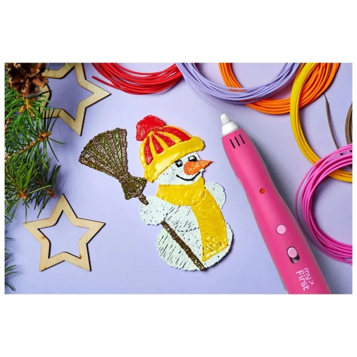 MyFirst 3dPen Make στυλό 3D + 9 πολύχρωμες ράβδοι PCL, κόκκινο