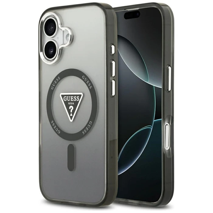 Guess IML Gradient Triangle Logo MagSafe Apple iPhone 17 black