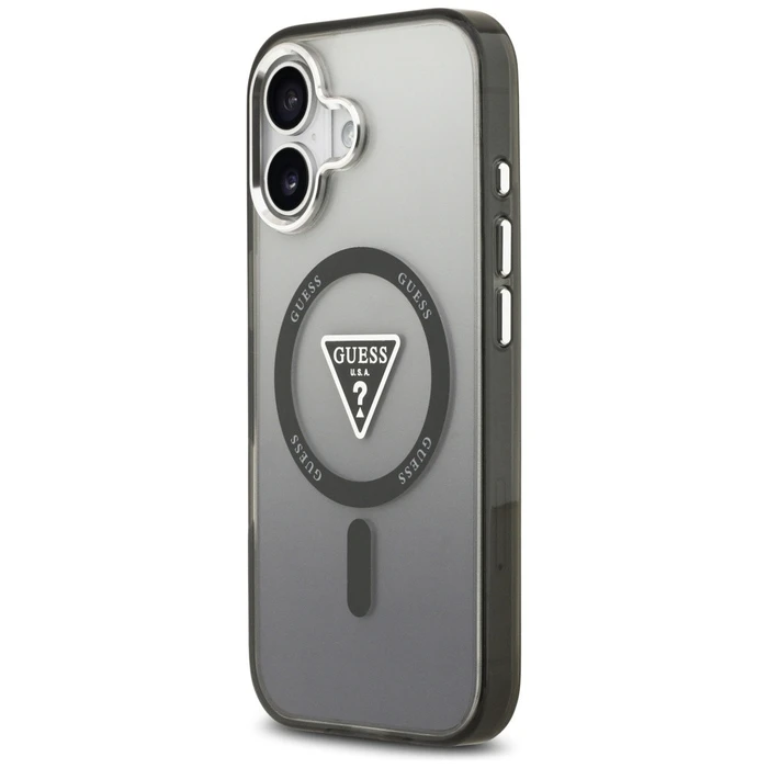Guess IML Gradient Triangle Logo MagSafe Apple iPhone 17 black