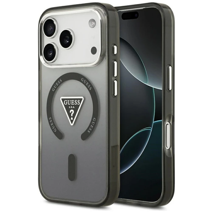 Guess IML Gradient Triangle Logo MagSafe Apple iPhone 17 Pro black