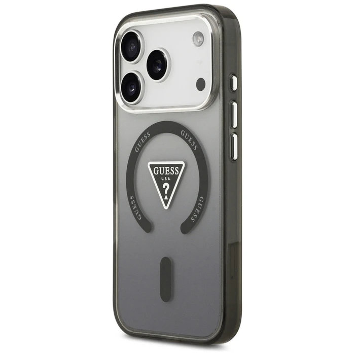 Guess IML Gradient Triangle Logo MagSafe Apple iPhone 17 Pro black