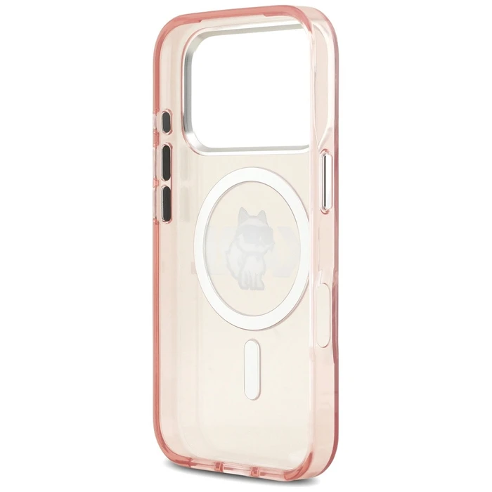 Karl Lagerfeld IML Choupette Sketch Logo MagSafe Apple iPhone 17 Pro pink