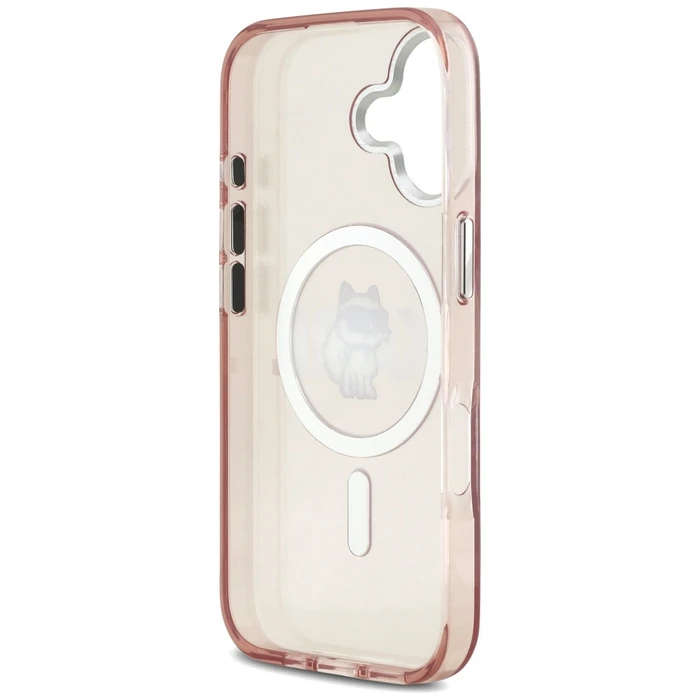 Karl Lagerfeld IML Choupette Sketch Logo MagSafe Apple iPhone 17 pink