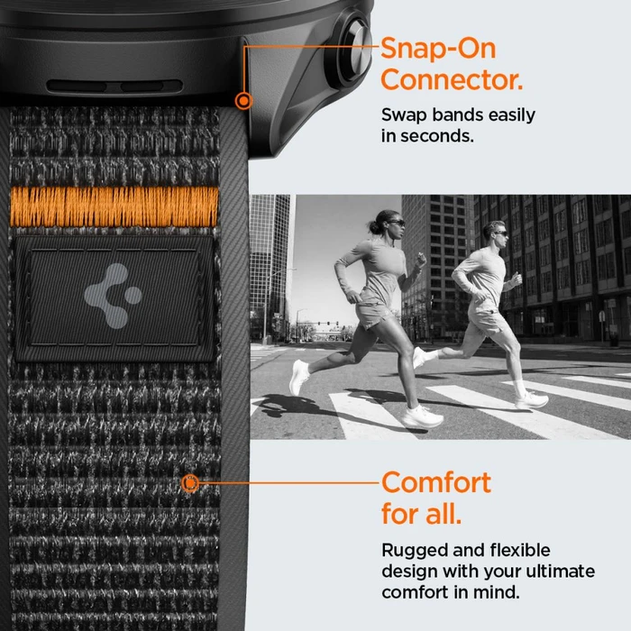 Spigen Athlex Air Garmin Quick Release 22mm Active Black/orange