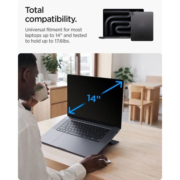 Spigen LD201-S6 Slimfold Laptop Stand Space Grey