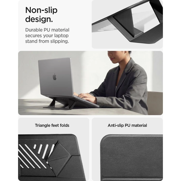 Spigen LD201-S6 Slimfold Laptop Stand Space Grey