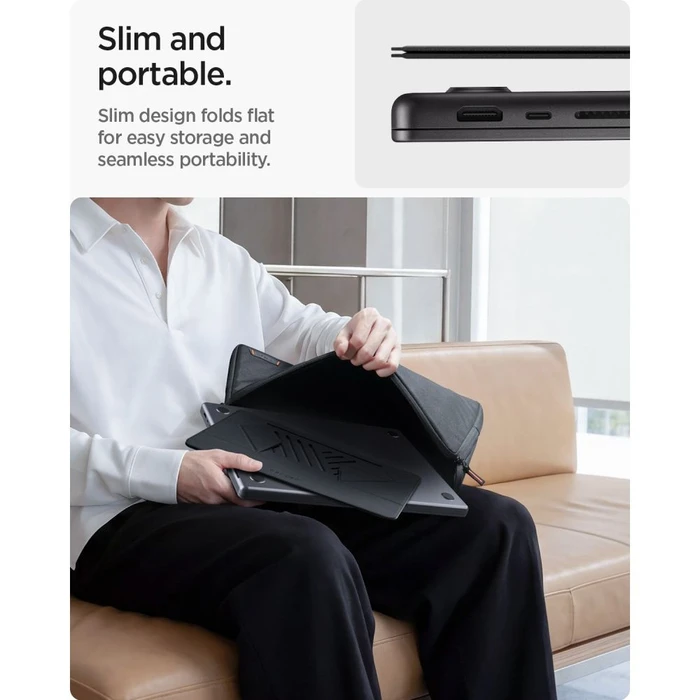 Spigen LD201-S6 Slimfold Laptop Stand Space Grey