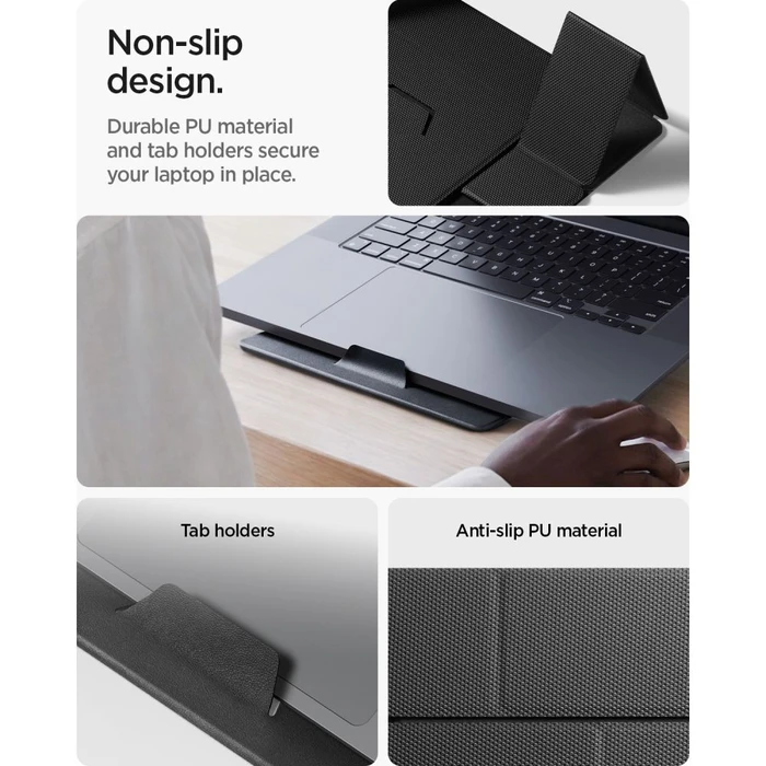 Spigen LD201-S8 Slimfold Laptop & Tablet Stand Space Grey