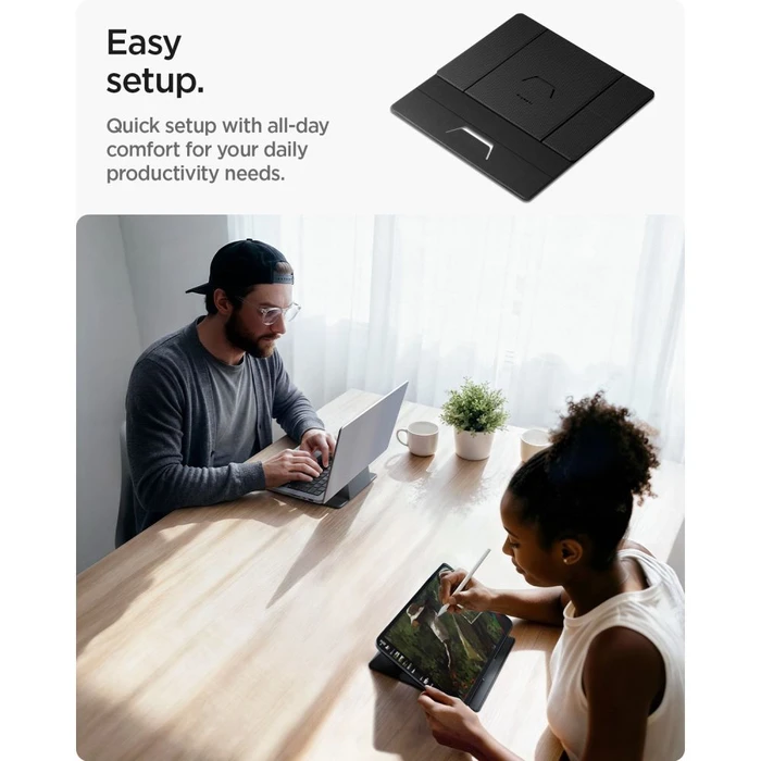 Spigen LD201-S8 Slimfold Laptop & Tablet Stand Space Grey