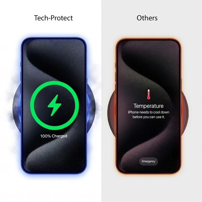 Tech-Protect A51 Arcticboost 3in1 Magnetic MagSafe Wireless Charger 25W Qi2.2 White