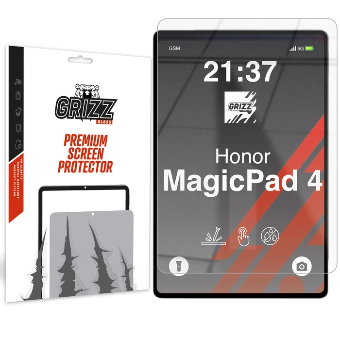 GrizzGlass HybridGlass Honor MagicPad 4