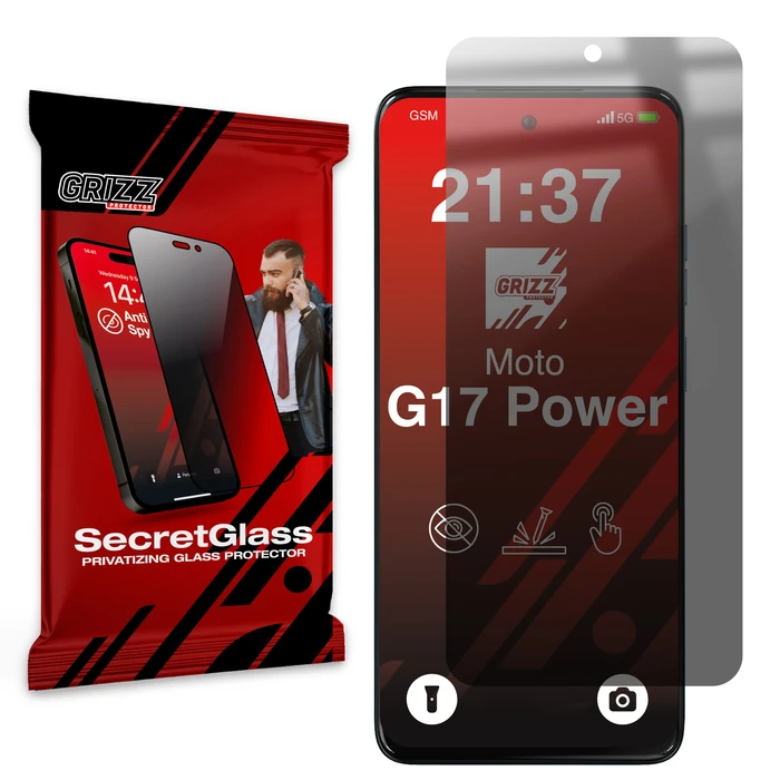 GrizzGlass SecretGlass Motorola Moto G17 Power