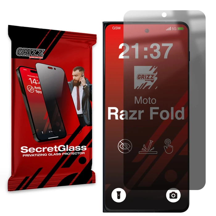 GrizzGlass SecretGlass Motorola Razr Fold