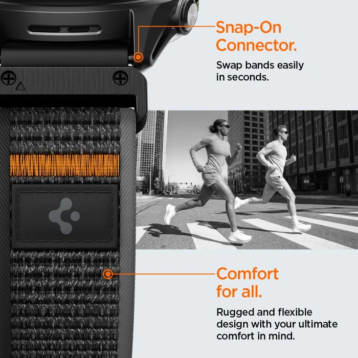 Spigen Athlex Air Garmin QuickFit 22mm Active Black/orange
