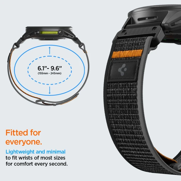 Spigen Athlex Air Garmin QuickFit 22mm Active Black/orange